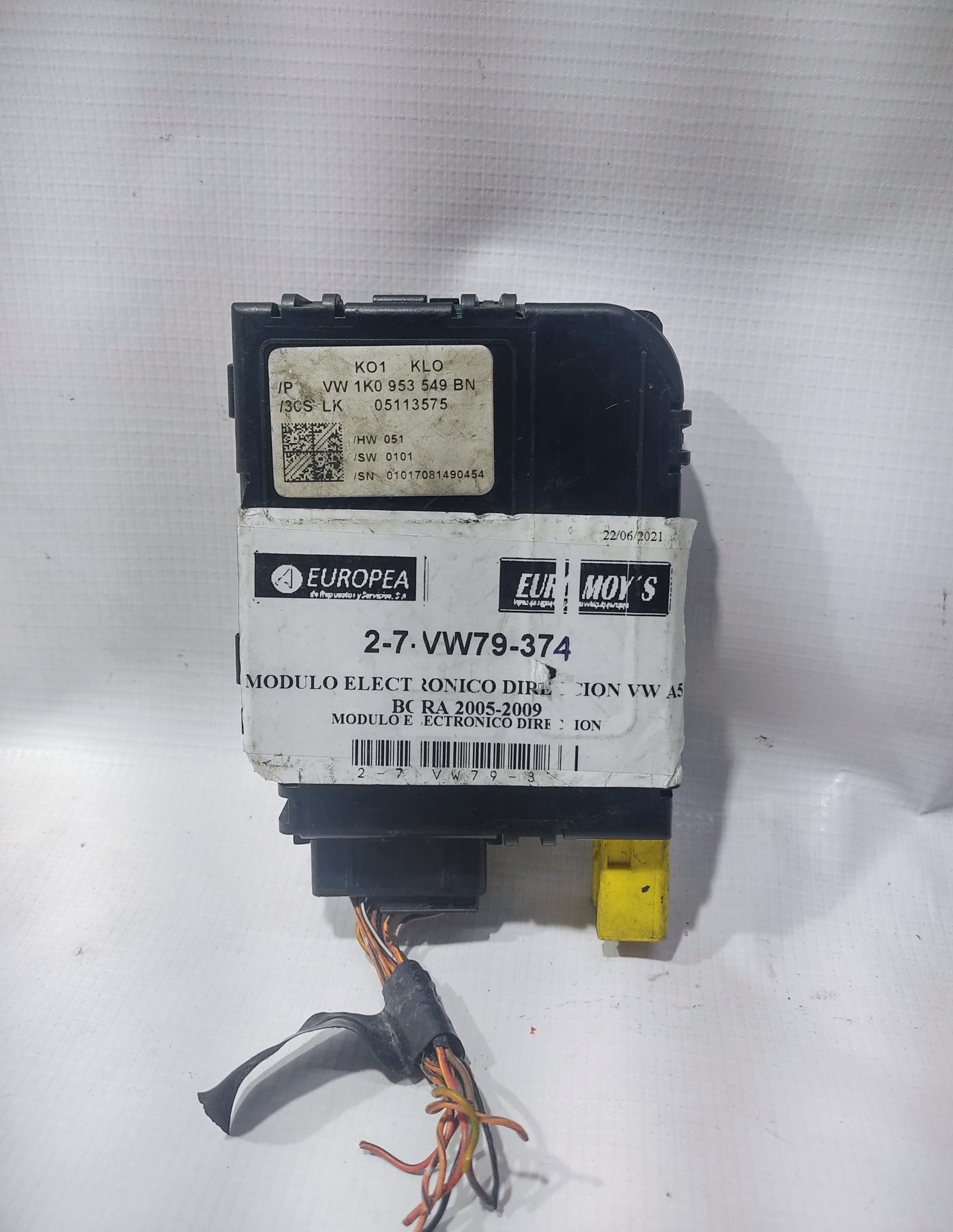 MODULO ELECTRONICO DE DIRECCION PARA VOLKSWAGEN (2005-2009) 1K05549BN 1 MODULO ELECTRONICO DE DIRECCION PARA
VOLKSWAGEN (2005-2009) 1K05549BN