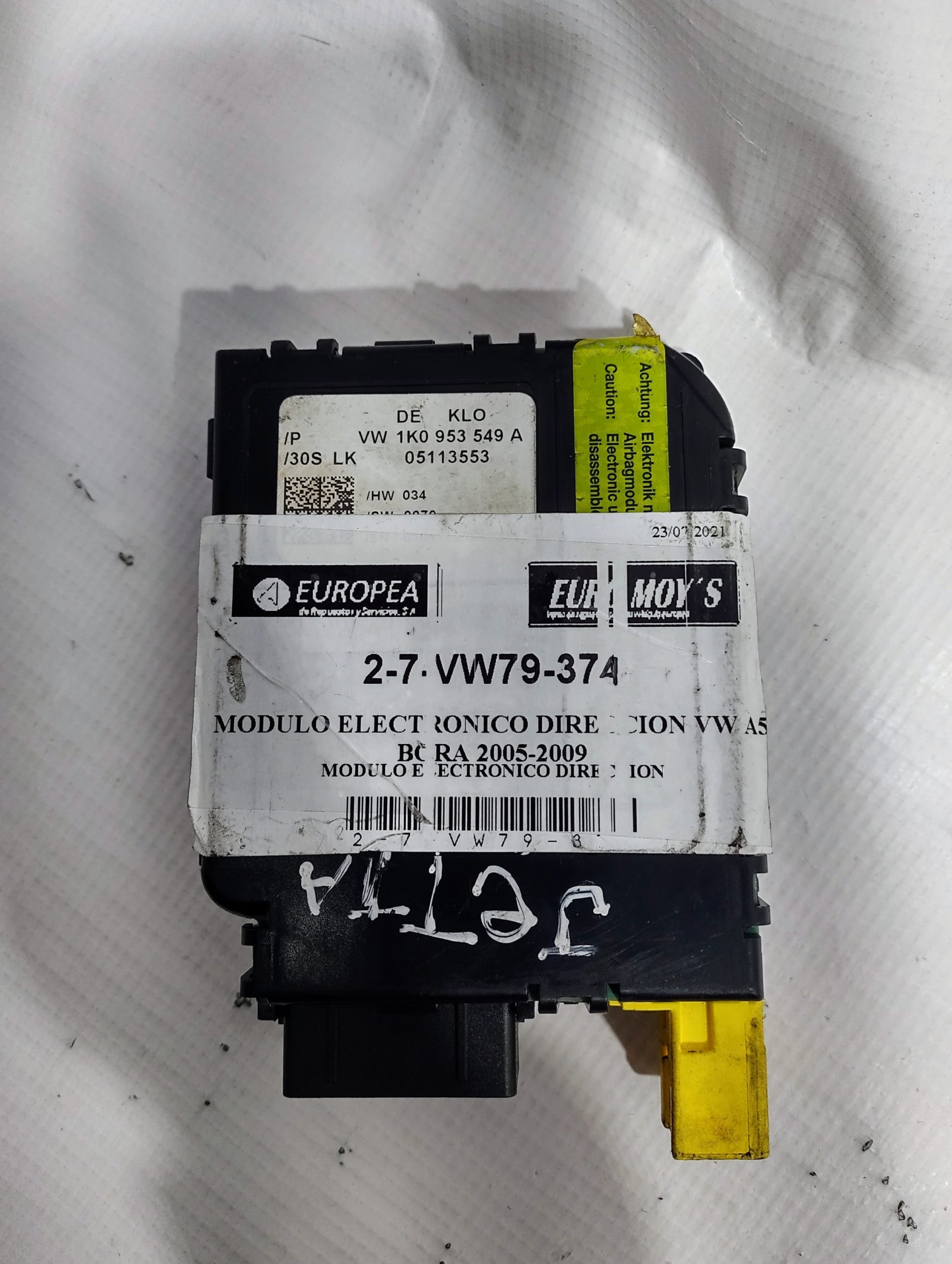 MODULO ELECTRONICO DE DIRECCION PARA VOLKSWAGEN (2005-2009) 1K0953549A 1 MODULO ELECTRONICO DE DIRECCION PARA
VOLKSWAGEN (2005-2009) 1K0953549A