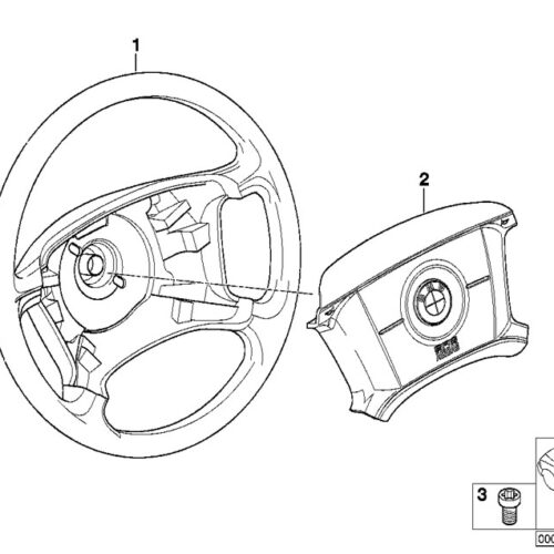 BOLSA AIRE VOLANTE BMW X3 E83 2004-2006