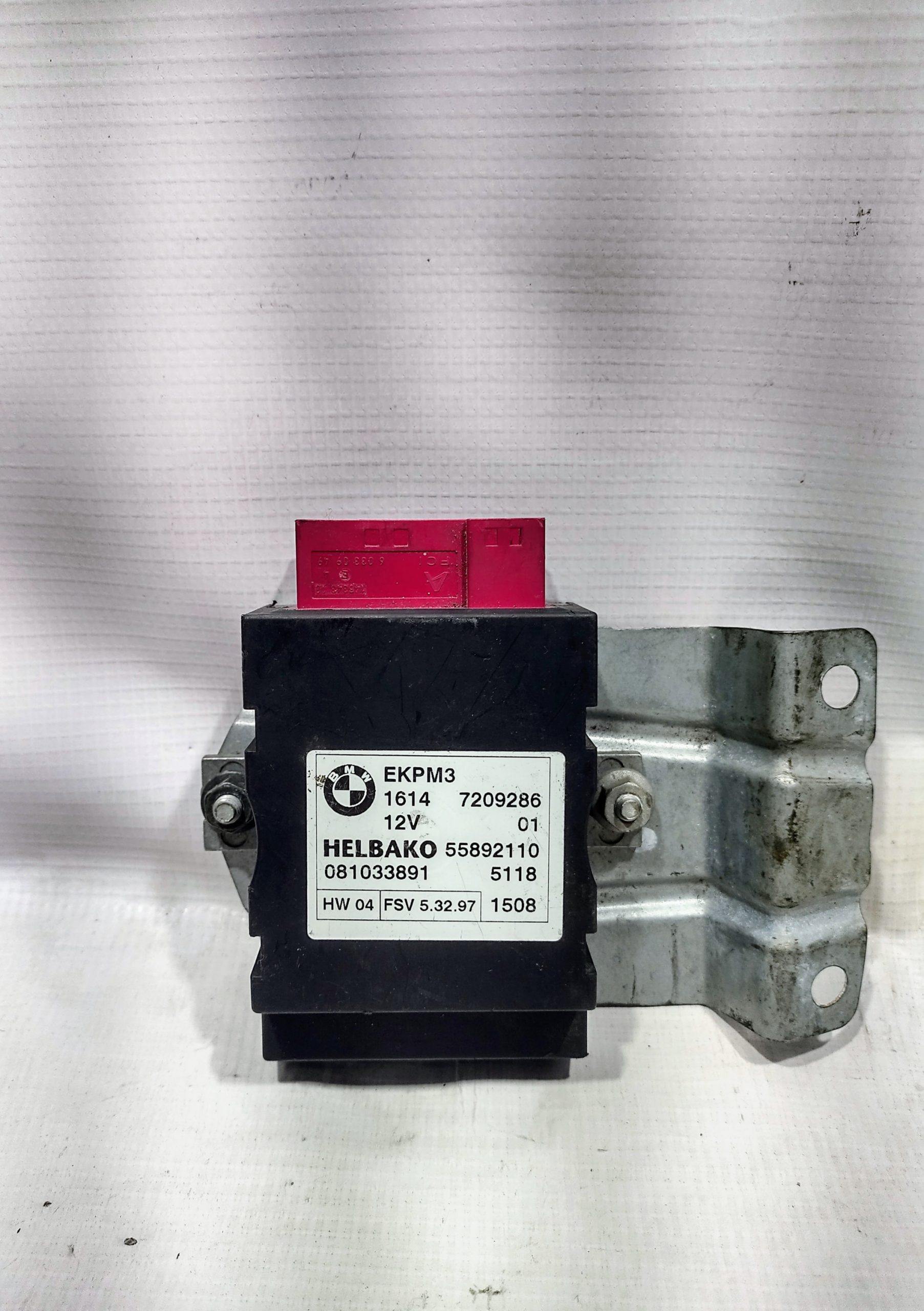 RELAY DE BOMBA DE GASOLINA PARA BMW (2006-2010) 7209286 1 RELAY DE BOMBA DE GASOLINA PARA BMW
(2006-2010) 7209286