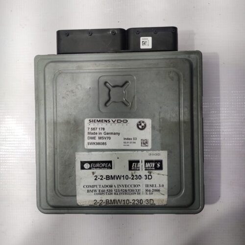 COMPUTADORA DE INYECCION DIESEL 3.0 PARA
BMW (2004-2006) 7567178