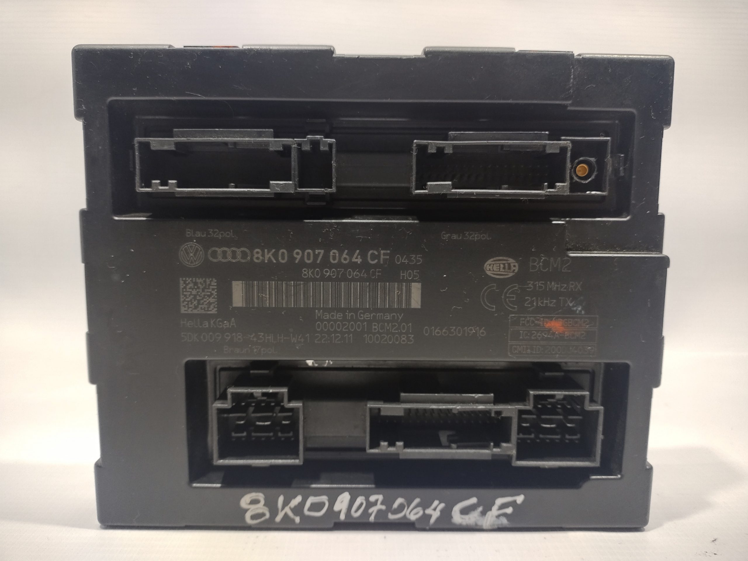 MODULO CONFORT PARA AUDI (2009-2012) 8K0907064CF 1 MODULO CONFORT PARA AUDI (2009-2012)
8K0907064CF