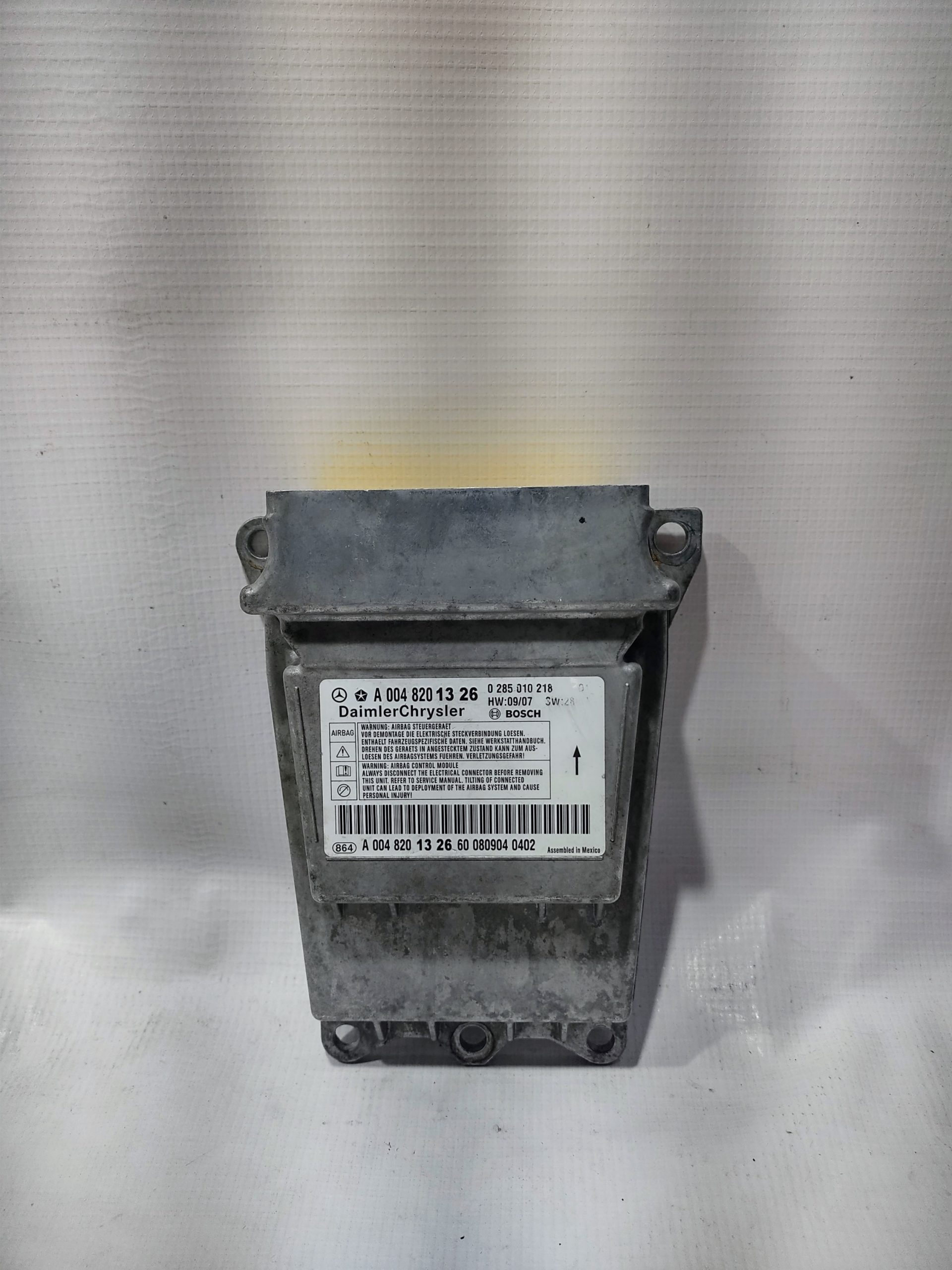 MODULO DE BOLSA DE AIRE PARA MERCEDES BENZ (2005-2011) 1 MODULO DE BOLSA DE AIRE PARA MERCEDES
BENZ (2005-2011)