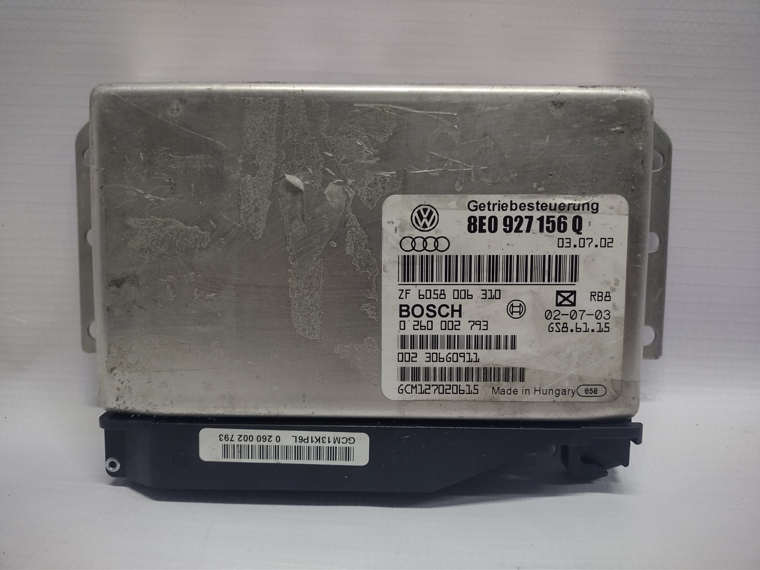 COMPUTADORA DE CAJA AUTOMATICA PARA AUDI (2001-2005) ZF6058006310 1 COMPUTADORA DE CAJA AUTOMATICA PARA AUDI
(2001-2005) ZF6058006310