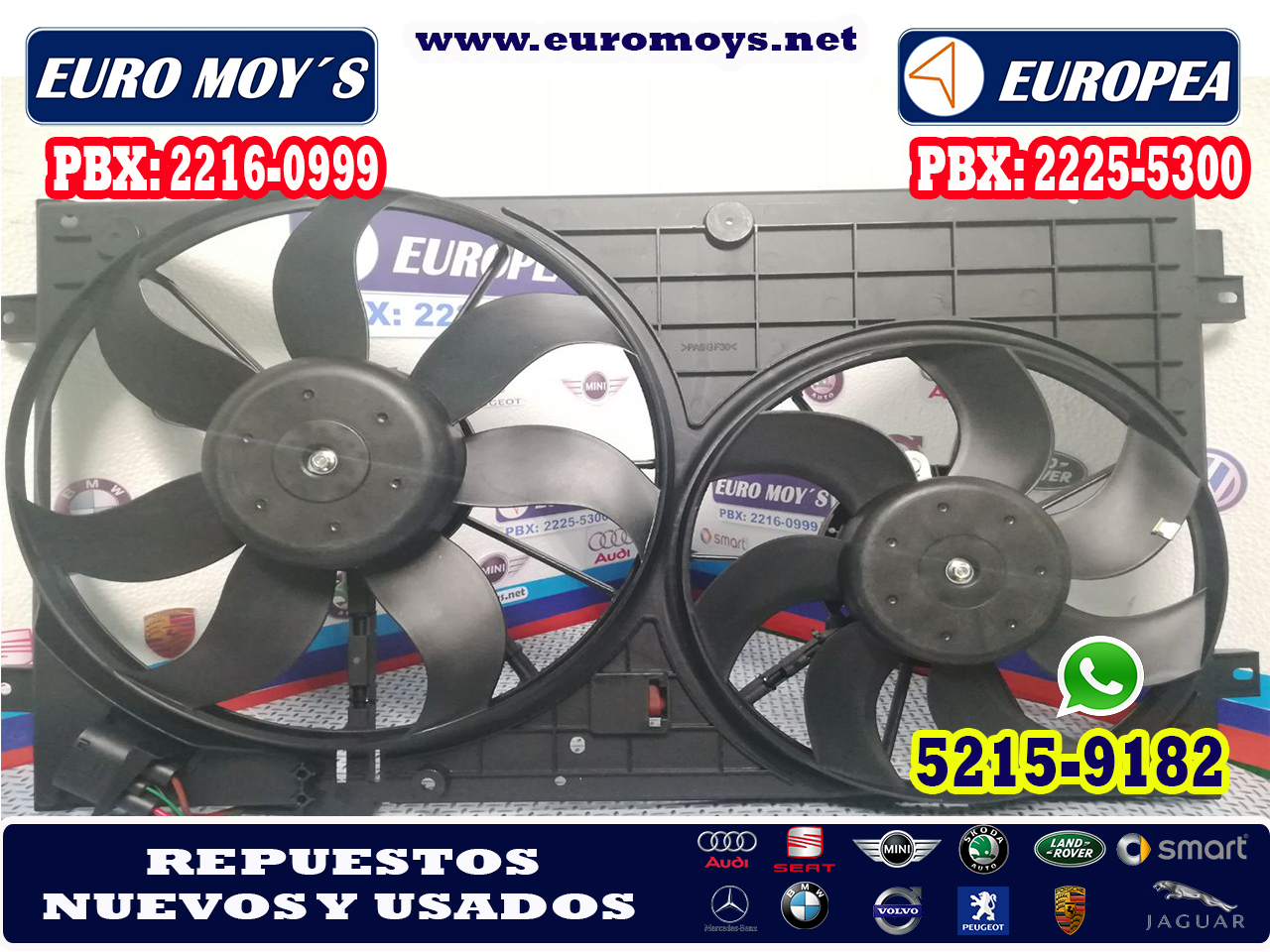KIT DE VENTILADORES DE RADIADOR Y AC PARA VOLKSWAGEN A5 BORA JETTA, GOLF AÑOS 2006,2007,2008,2009,2010 1 KIT DE VENTILADORES DE RADIADOR Y AC PARA VOLKSWAGEN A5 BORA JETTA, GOLF AÑOS 2006,2007,2008,2009,2010